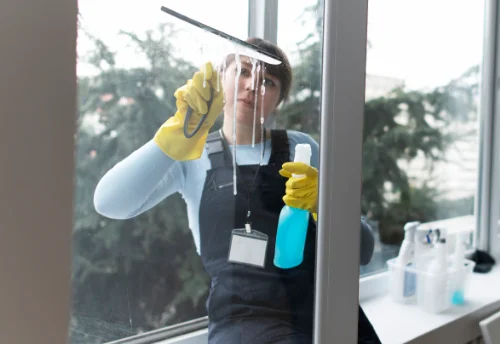 Nettoyage de vitres intérieures et extérieures aux Salles-Lavauguyon